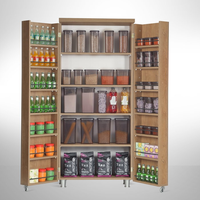 Hanah Home Armario Multiusos Guzzo - Dark Oak